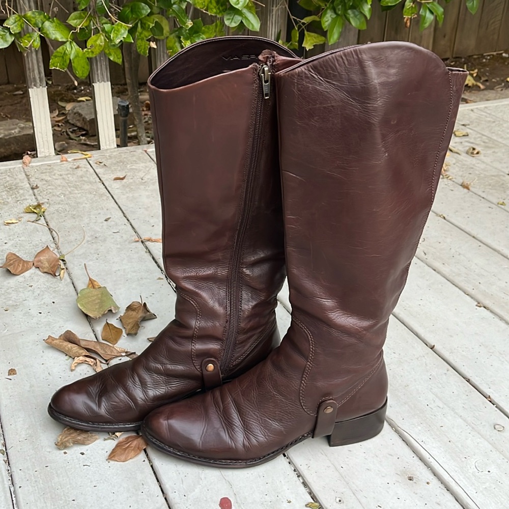 Brown Leather Riding Boots - Picture 3 of 8